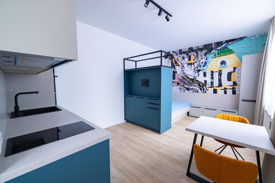 Charmante vollmöblierte 1-Zimmer-Neubauwohnung im 4. OG WE 87 – Bild 3