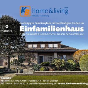 Großzügiges Familienglück mit weitläufigem Garten im Einfamilienhaus