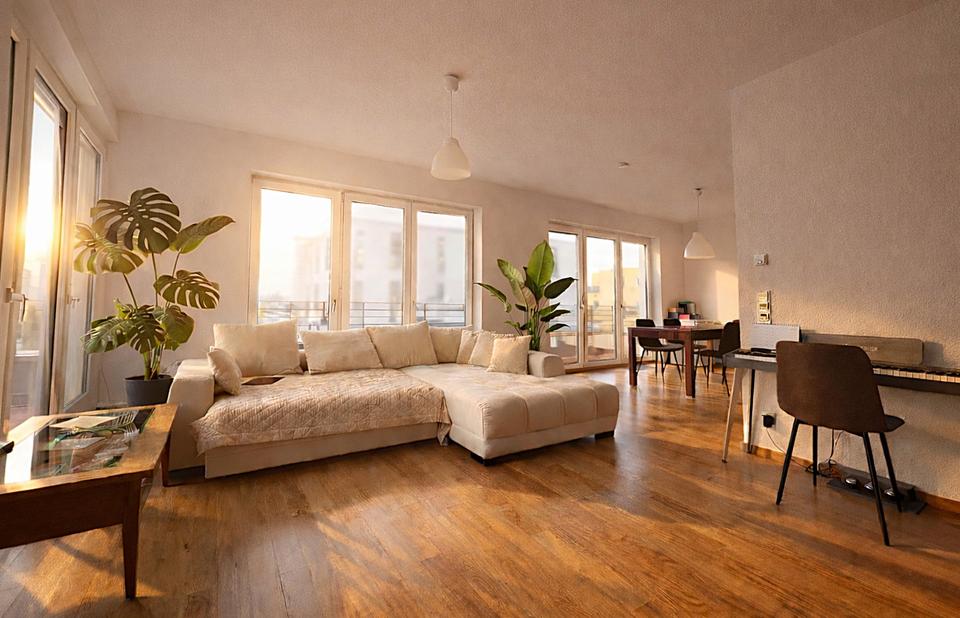 Ein Traum über den Dächern Frankfurts! 4 Zimmer Penthouse mit 2 großen Terrassen.