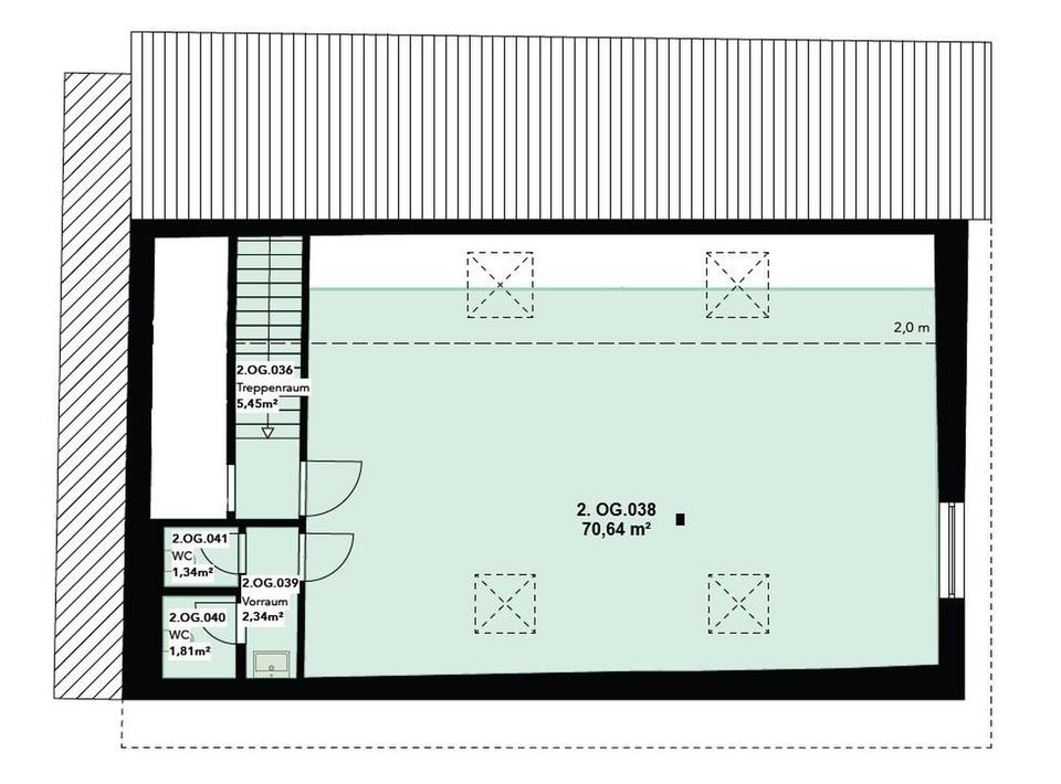 Helle Gewerbefläche / Büro / Studio (ca. 75 m²) im Zentrum von Groß-Umstadt – Parkplätze vorhanden – Bild 7