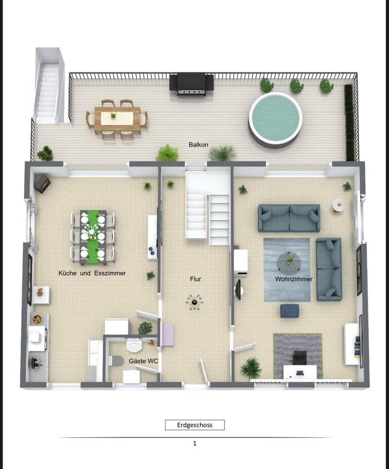 Charmantes Einfamilienhaus geh. Ausstattung mit Bachlauf – Bild 17