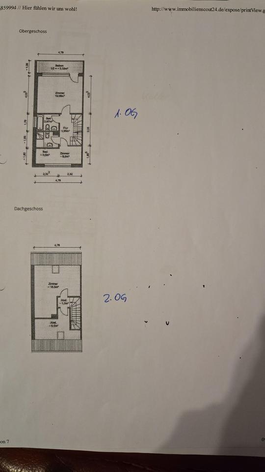 *Provisionsfrei*Reihenendhaus, 96qm, 377qm, 3,5 Zi, Keller, Garage – Bild 9