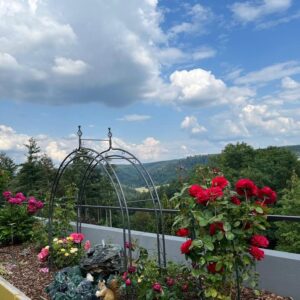 4-Zimmer-Terrassenwohnung mit riesiger 90 m² Terrasse, Garage & Reihenhaus-Charakter