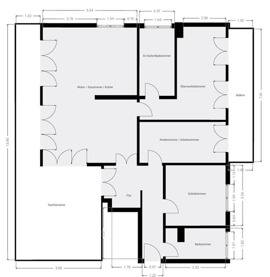 Ein Traum über den Dächern Frankfurts! 4 Zimmer Penthouse mit 2 großen Terrassen. – Bild 14