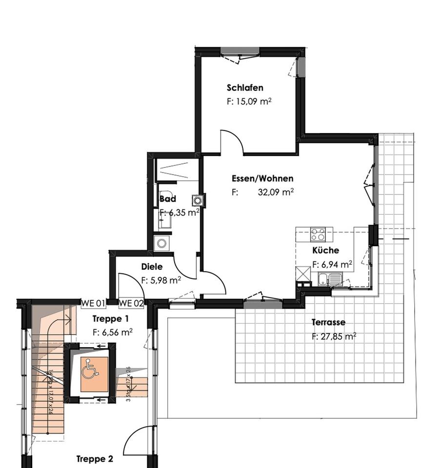 Helle 2-Zimmer-Erdgeschosswohnung mit Garten – Bild 10