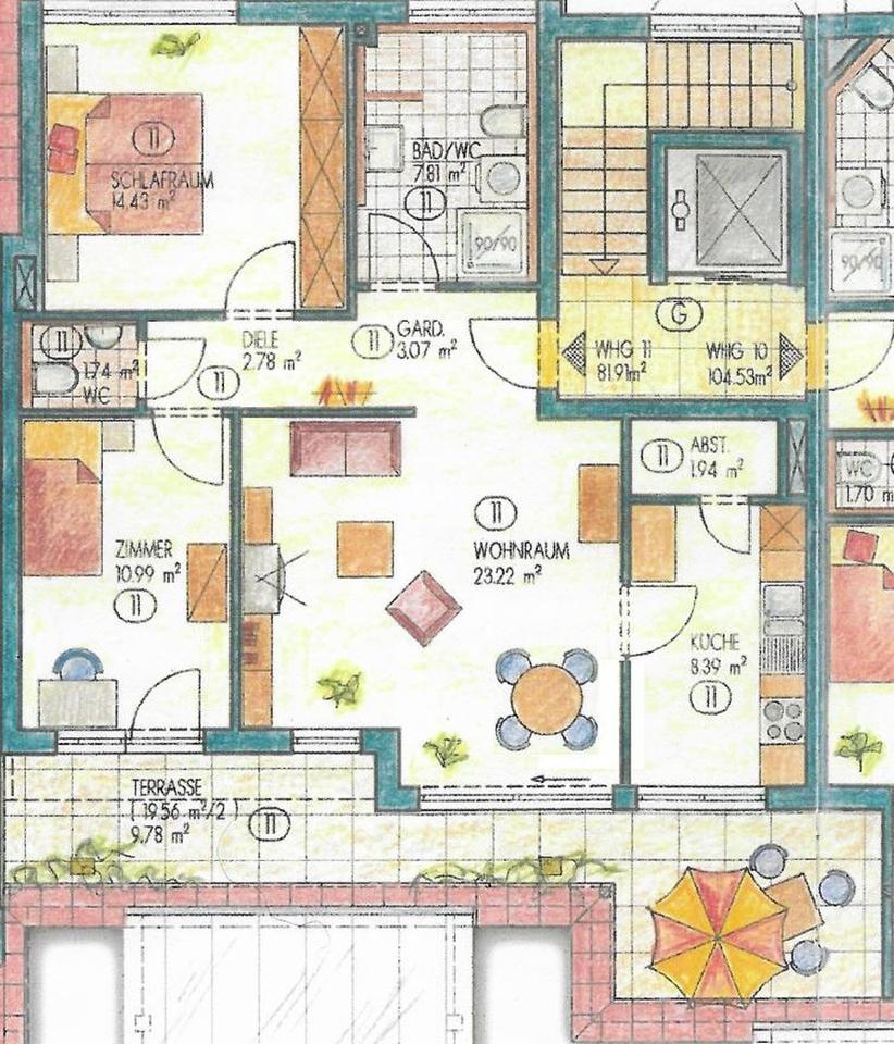 Lichtdurchflutete 3-Zimmer Attikawohnung – Bild 18