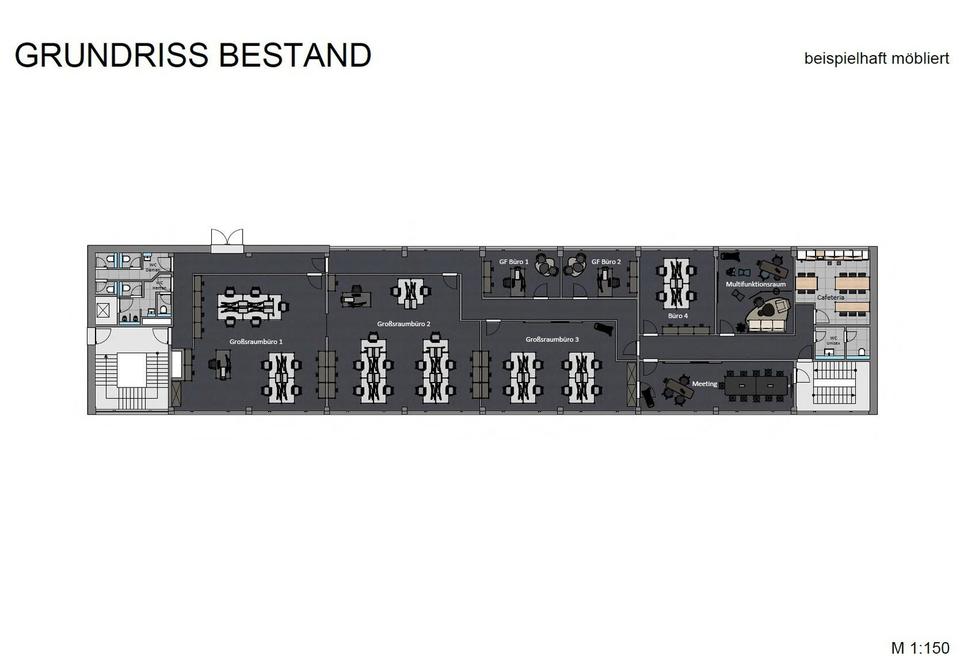 Großräumige helle Büroflächen - Provisionsfrei - Auf Wunsch 235 qm Lager – Bild 10