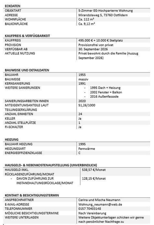 5-Zimmer-Wohnung mit Balkon und Gartenzugang im Scharnhauser Park – Bild 16