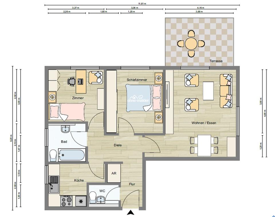 3 Zimmer Wohnung – Bild 15