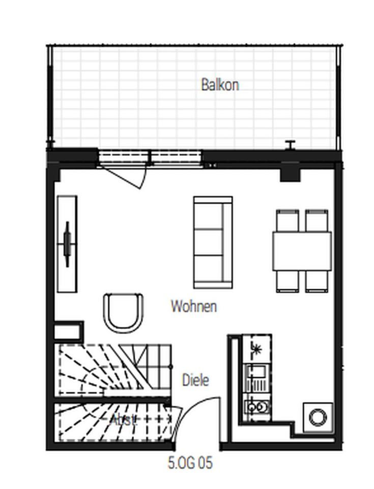 Charmante vollmöblierte 3-Zimmer-Neubauwohnung im 5/6. OG WE 97 – Bild 22