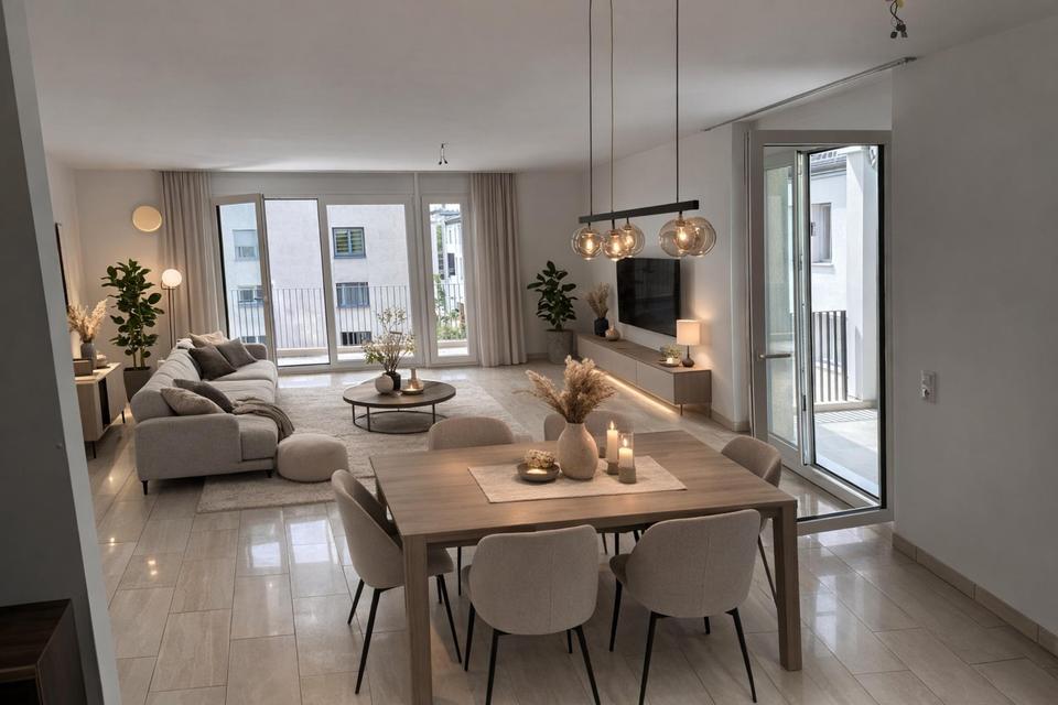 Provisionsfrei: Moderne 3-Zi.-Wohnung mit 2 Balkonen & TG – Wohnen nahe München | Baujahr 2014 – Bild 3