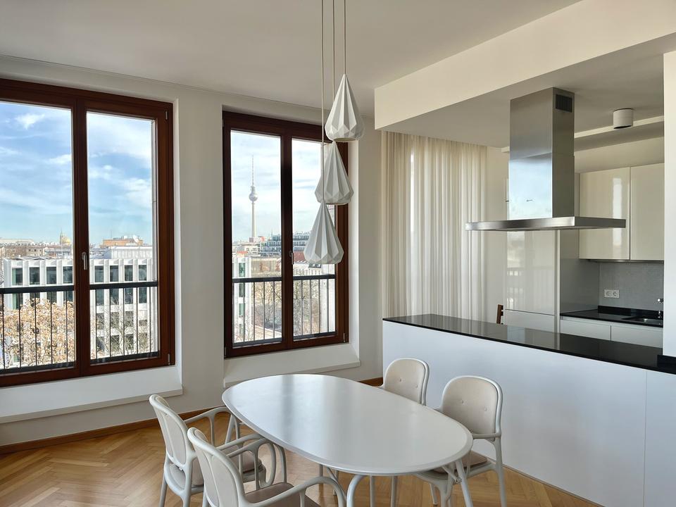 Möblierte Penthousewohnung über den Dächern von Berlin-Mitte