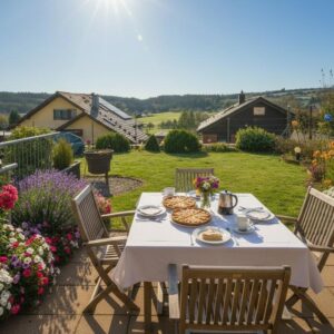 Helle 4 Zimmer Maisonette-Wohnung mit Garten und unverbaubarem Panoramablick!