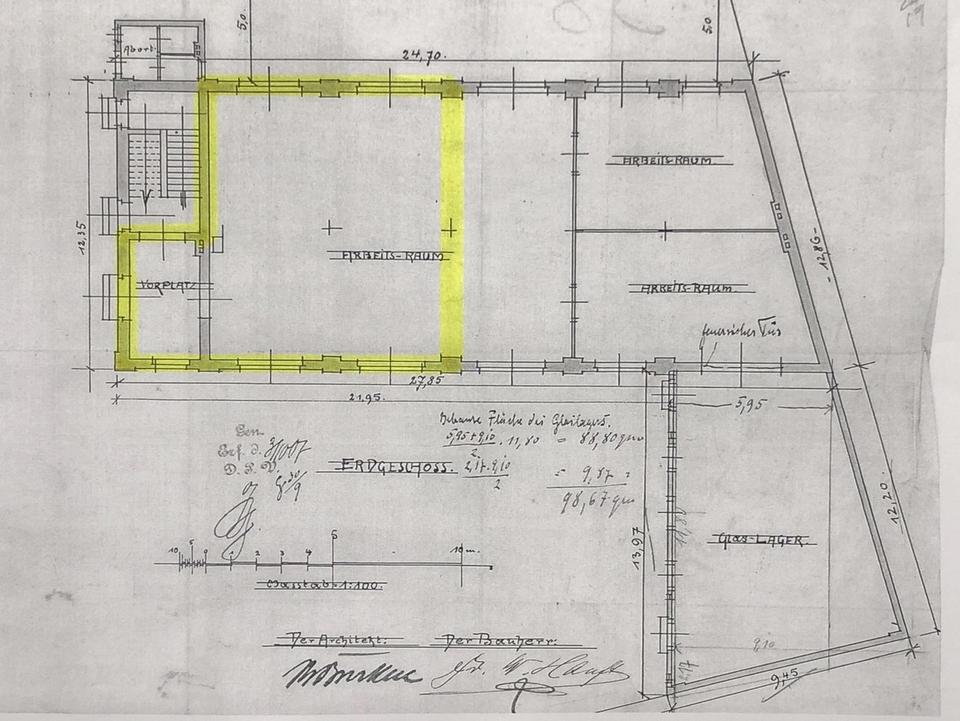 Werkstatt / Atelier / Studio im ruhigen Hinterhof – 131 m² zentral gelegen – Bild 17