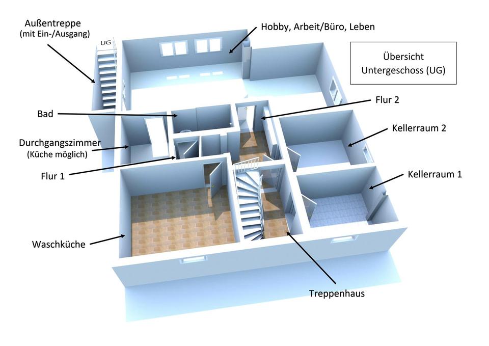Sofort verfügbares, freistehendes 2 Familienhaus mit Garten in Hattenhofen ! – Bild 11