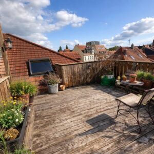 Stilvolle Loft-Dachgeschosswohnung mit großer Dachterrasse und Weitblick über Erlangen