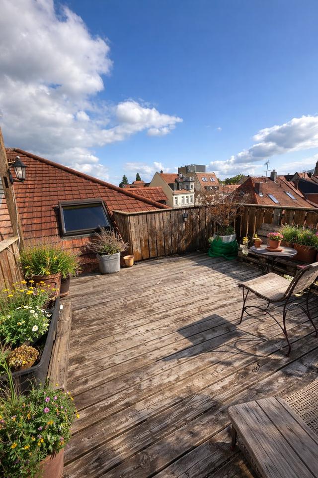 Stilvolle Loft-Dachgeschosswohnung mit großer Dachterrasse und Weitblick über Erlangen
