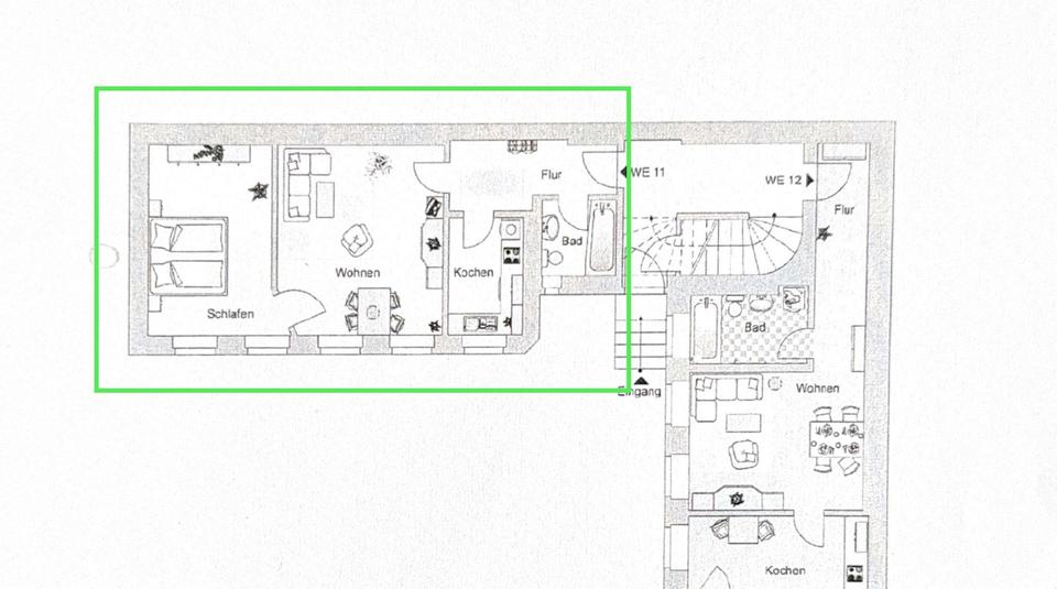 Leerstehend & provisionsfrei: 2-Zimmer-Wohnung im Innenhof, Gohlis Süd, Leipzig – Bild 7