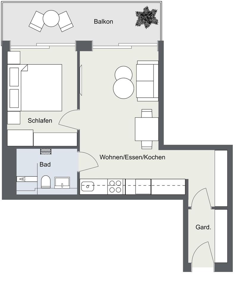 Neubau 2026 | 2-Zi | Balkon (SZ+WZ) | EBK | A+ Energie | Parkett | Aufzug – Bild 6