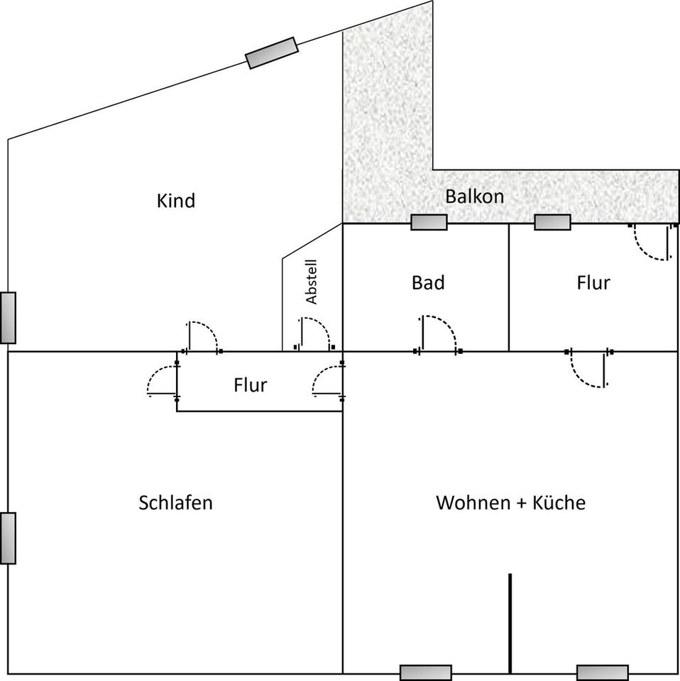 3-R–Wohnung mit Terrasse - Apolda (saniert) – Bild 10