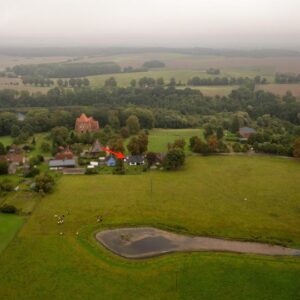 Modernes effizientes Einfamilienhaus mit Garten
