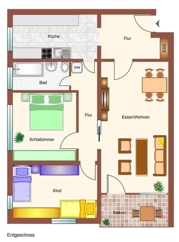 Stadtnahe 3-Zimmer-Wohnung – Bild 7