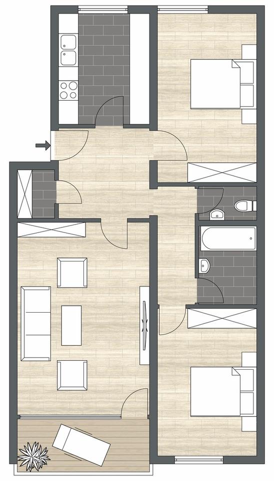 PROVISIONSFREI - Gemütliche 3,5-Zi Wohnung mit Balkon - frisch renoviert – Bild 11