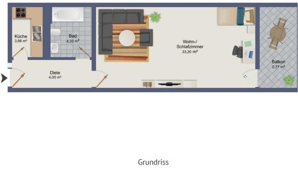 Attraktive 1-Zimmer-Eigentumswohnung 48 m² mit Südbalkon & EBK – Regensburg Westenviertel – Bild 10