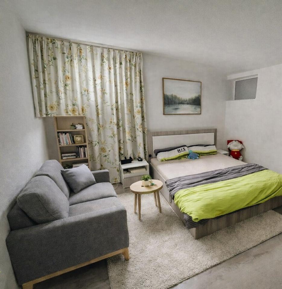 Attraktive 2 Zi, Kü, Bad, Terrasse + kl. Garten und KFZ Stellplatz – Bild 7