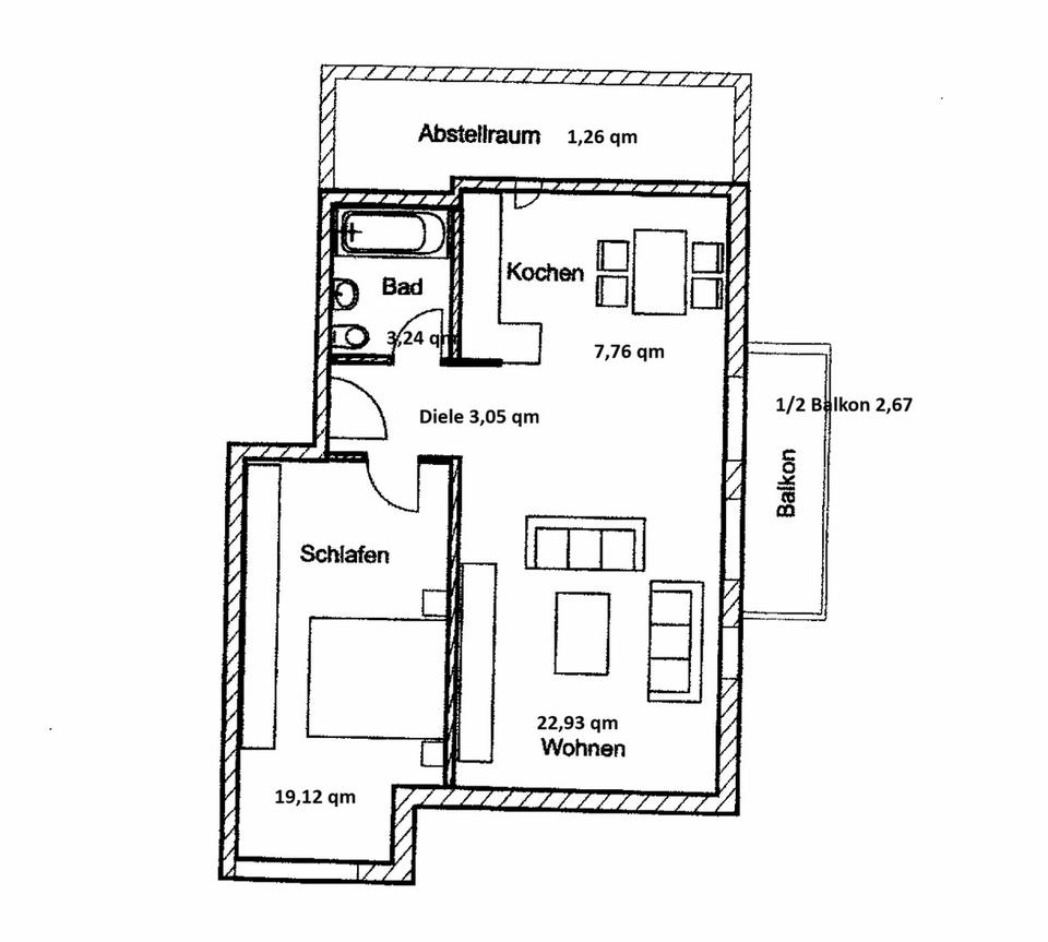 Sonnige 2-Zi.-Wohnung mit unverbaubarem Bergblick – zur freien Nutzung – Bild 13