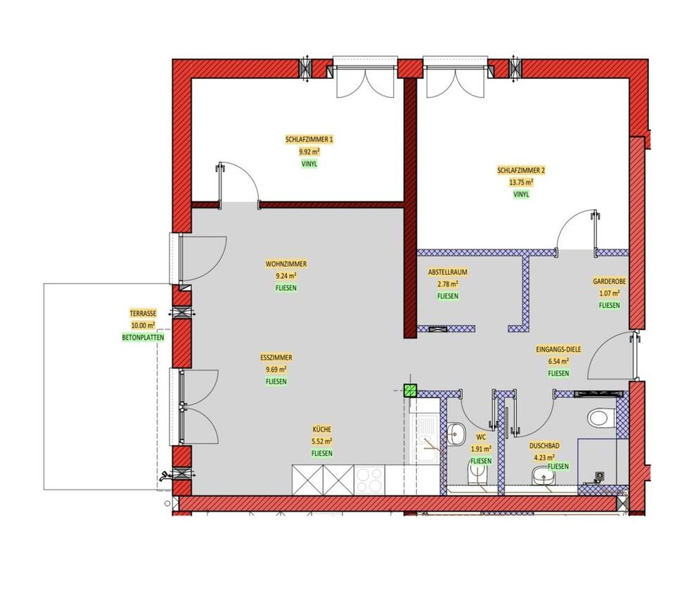 3 Zimmer Wohnung ER Frauenaurach Baujahr 2021 – Bild 14