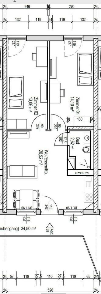 Voll möblierte 3-Zimmer-Wohnung mit Tiefgarage in ruhige Lage – Bild 13