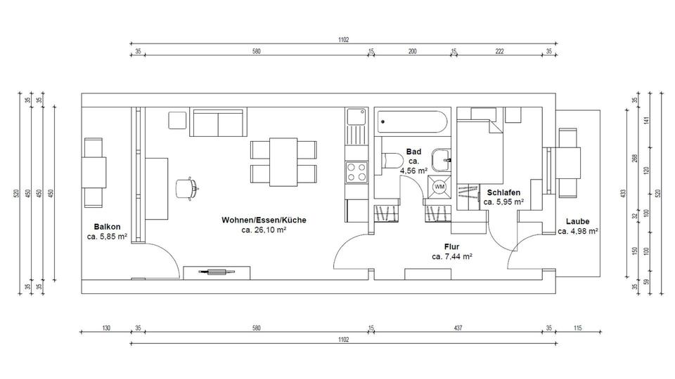 9 % RENDITEPOTENZIAL? Weststadt-Loft + Stellplatz + modernisiert – Bild 23