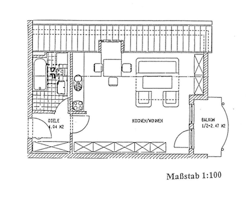 Charmante 1-Zimmer-Dachgeschosswohnung mit Balkon & Tiefgarage – Bild 9