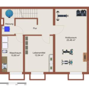 Modernisierte Zwei Zimmer Souterrain Wohnung - WG geeignet