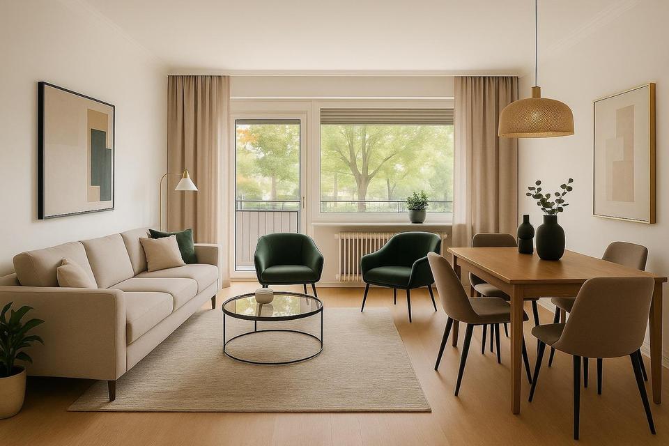 Modernisiertes Apartment // Küche und Balkon!