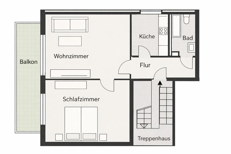 Helle 3-Zi. Wohnung mit großem Südbalkon + Stellplatz in attraktiver Lage *PROVISIONSFREI* – Bild 11