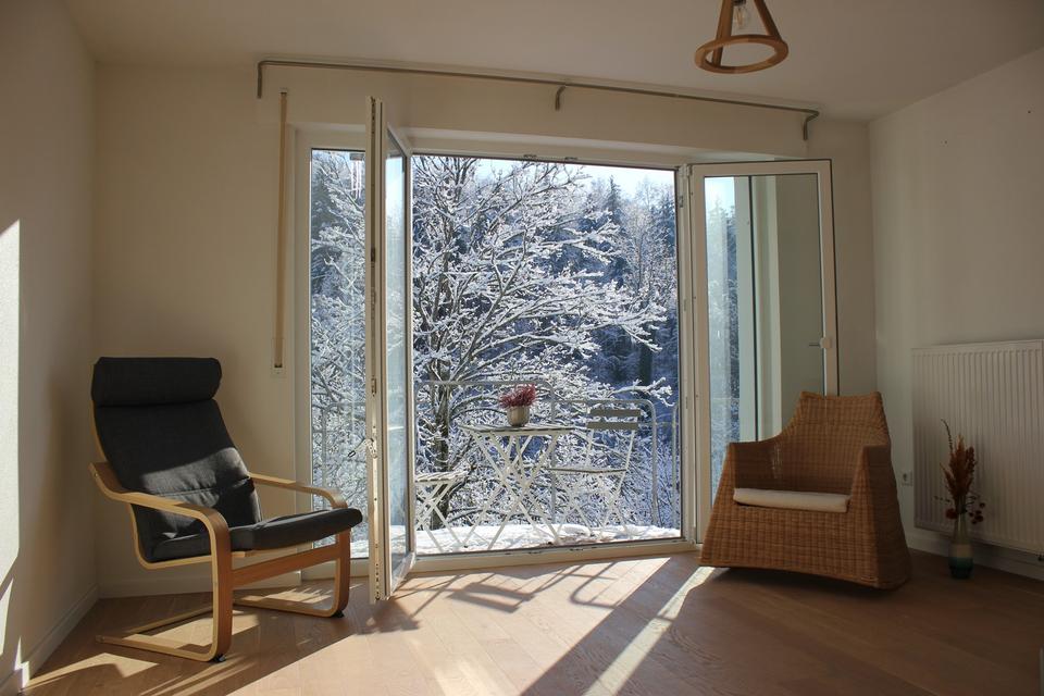 Möblierte 1.5-Zi-Wo mit Balkon und Garten