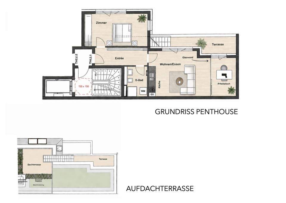 Neubau-Penthouse mit Aufdachterrasse und Weitblick über Berlin – Bild 11