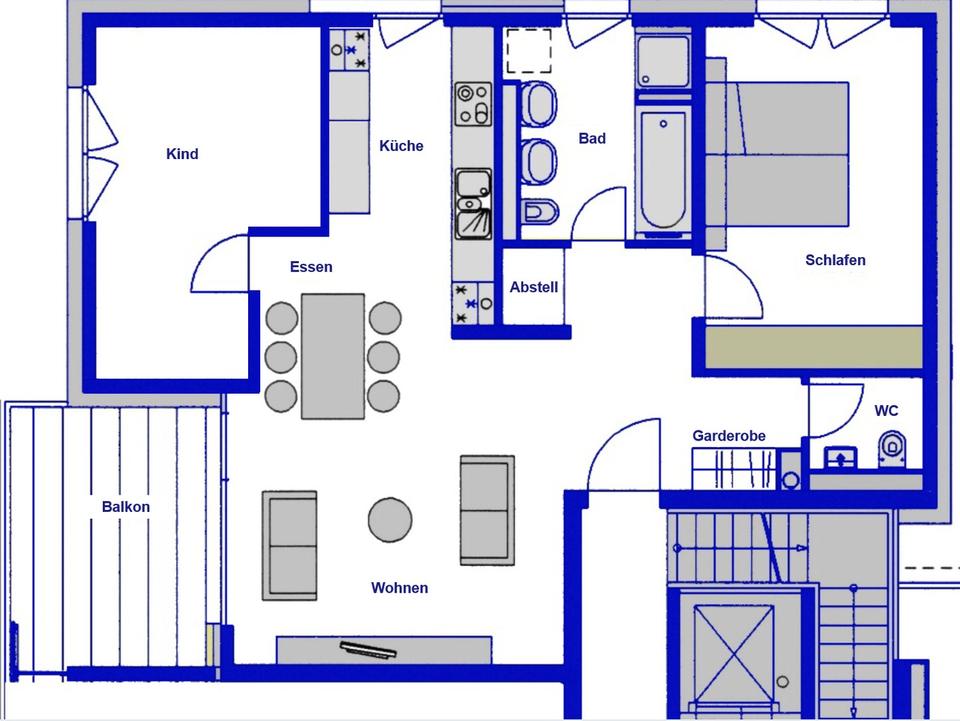 Lichtdurchflutete 3,5-Zimmer-Wohnung mit Panoramablick – teilmöbliert möglich – Bild 16
